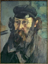 Portret van Cézanne met pet